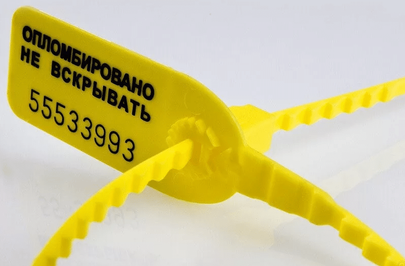 Пластиковый номерной хомут 