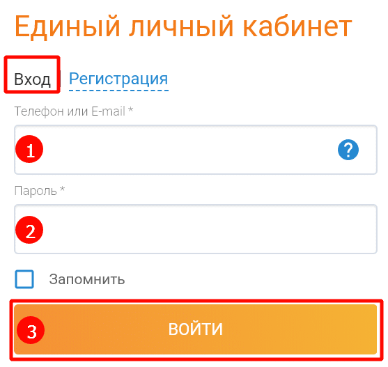 Единый личный кабинет